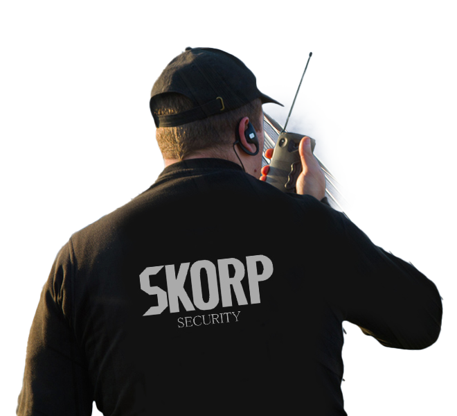 SKORP Sicherheitsmitarbeiter im Einsatz